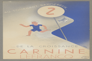 Eine Person in einem hellgelben Kleid lächelt in der Mitte eines Faschingsplakats, umgeben von fetter, schwarzer Schrift, die "Fasching" lautet.